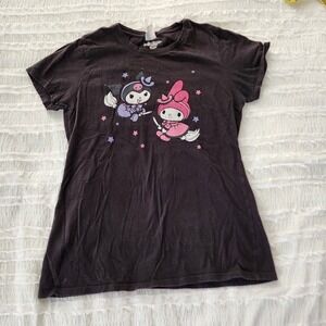 Sanrio Graphic Tee Women Small Brown Kuromi My Melody Halloween Kawaii Spooky